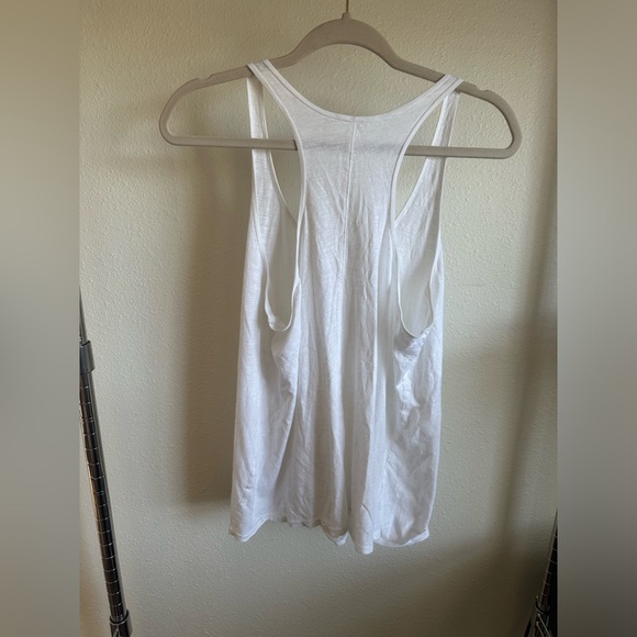 EILEEN FISHER Off White Racerback Tank Top - Picture 9 of 10